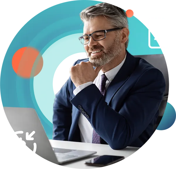 Profissional usando o software jurídico BigAdv